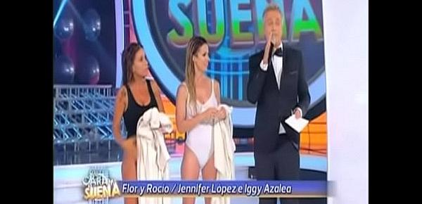  Florencia Peña y Rocío Guirao Díaz haciendo Booty de Jennifer López